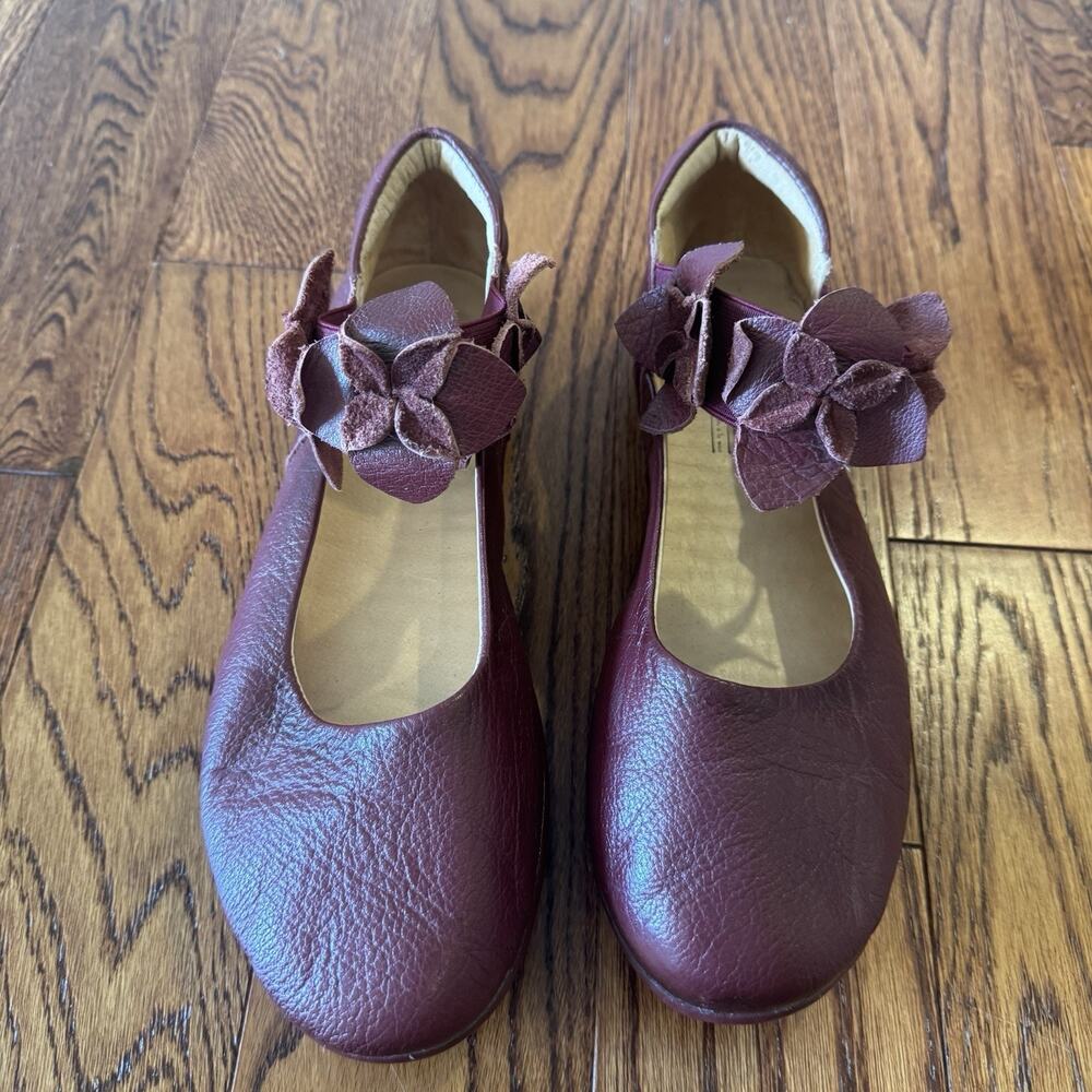 Spring Step L'Artiste Talulla 39 Women's Shoes 8.5 Burgundy Floral Ballet Flats - Picture 2 of 11